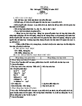 Kế hoạch bài dạy Lớp 5 - Tuần 6 - Năm học 2022-2023 - Trần Thị Nhật Bích