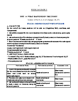 Kế hoạch bài dạy Tiếng Anh 5 - Tuần 25 - Năm học 2021-2022 - Trần Thị Hương