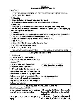 Kế hoạch bài dạy Tin học 3+4+5 - Tuần 25 - Năm học 2021-2022 - Đoàn Thị Ngọc Mùi