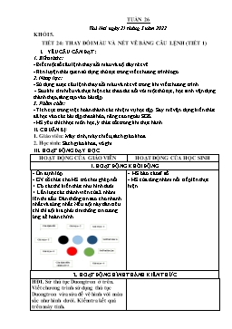 Kế hoạch bài dạy Tin học 3+4+5 - Tuần 26 - Năm học 2021-2022 - Đoàn Thị Ngọc Mùi