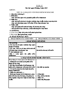 Kế hoạch bài dạy Tin học 3+4+5 - Tuần 27 - Năm học 2021-2022 - Đoàn Thị Ngọc Mùi