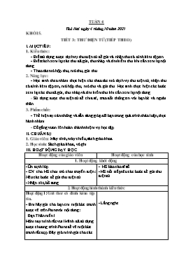 Kế hoạch bài dạy Tin học 3+4+5 - Tuần 4 - Năm học 2021-2022 - Đoàn Thị Ngọc Mùi