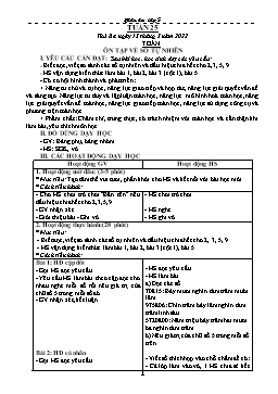 Kế hoạch bài dạy Toán 5 - Tuần 25-26 - Năm học 2021-2022 - Nguyễn Thị Mỹ Hoa