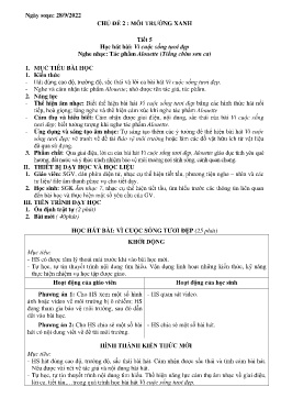 Giáo án Âm nhạc 7 - Tiết 5: Học hát bài Vì cuộc sống tươi đẹp. Nghe nhạc Tác phẩm Alouette (Tiếng chim sơn ca) - Năm học 2022-2023