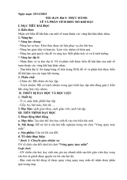 Giáo án Địa lí 8 (Kết nối tri thức) - Tiết 18+19, Bài 5: Thực hành vẽ và phân tích biểu đồ khí hậu - Năm học 2023-2024