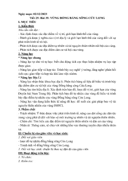 Giáo án Địa lí 9 - Tuần 14 - Năm học 2023-2024