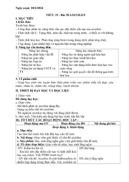 Giáo án Hóa học 9 - Tuần 19 - Năm học 2023-2024