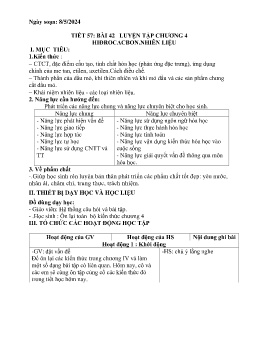 Giáo án Hóa học Lớp 9 - Tuần 37 - Năm học 2023-2024