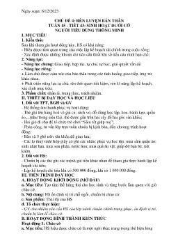 Giáo án Hoạt động trải nghiệm 6 - Tuần 15, Tiết 43: Sinh hoạt dưới cờ Người tiêu dùng thông minh - Năm học 2023-2024