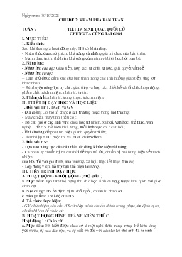 Giáo án Hoạt động trải nghiệm 6 - Tuần 7, Tiết 19: Sinh hoạt dưới cờ Chúng ta cùng tài giỏi - Năm học 2023-2024