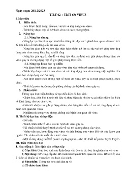 Giáo án Khoa học tự nhiên 6 (Kết nối tri thức) - Tuần 17 - Năm học 2023-2024