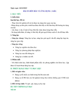 Giáo án Khoa học tự nhiên 8 - Bài 19: Đòn bẩy và ứng dụng - Năm học 2023-2024