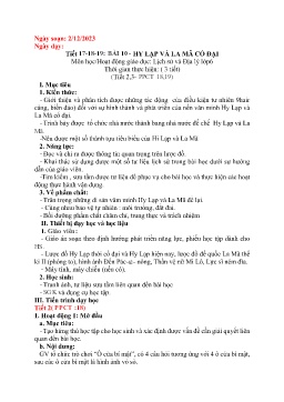 Giáo án Lịch sử 6 (Kết nối tri thức) - Tiết 17-19, Bài 10: Hy Lạp và La Mã cổ đại - Năm học 2023-2024