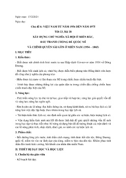 Giáo án Lịch sử 9 - Tuần 25 - Năm học 2023-2024