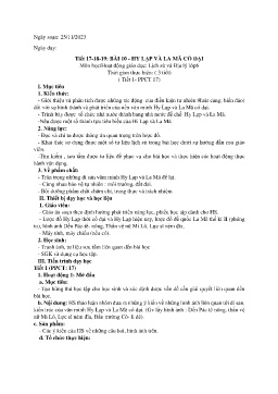 Giáo án Lịch sử Lớp 6 (Kết nối tri thức) - Tiết 17-19, Bài 10: Hy Lạp và La Mã cổ đại - Năm học 2023-2024