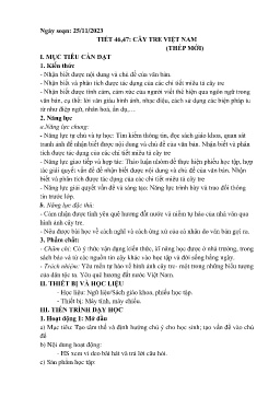 Giáo án Ngữ văn 6 - Tuần 13 - Năm học 2023-2024