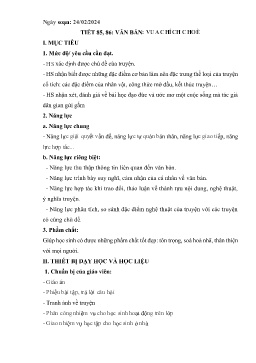 Giáo án Ngữ văn 6 - Tuần 26 - Năm học 2023-2024