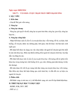 Giáo án Ngữ văn 7 - Tuần 23 - Năm học 2023-2024