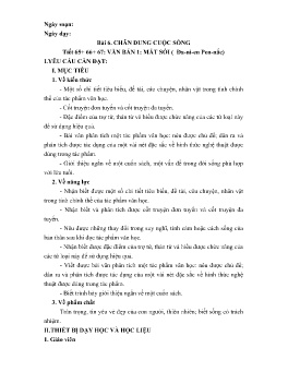 Giáo án Ngữ văn 8 (Kết nối tri thức) - Tuần 20
