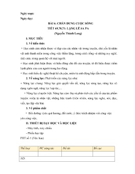 Giáo án Ngữ văn 8 (Kết nối tri thức) - Tuần 21