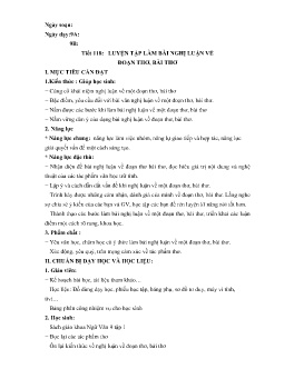 Giáo án Ngữ văn 9 - Tuần 28, Tiết 118-122