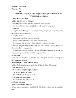 Giáo án Ngữ văn 9 - Tuần 32, Tiết 134-138
