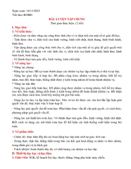 Giáo án Toán 6 (Kết nối tri thức) - Tiết 10+11: Luyện tập chung - Năm học 2023-2024