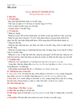 Giáo án Toán 6 (Kết nối tri thức) - Tiết 15+16, Bài 22: Hình có tâm đối xứng