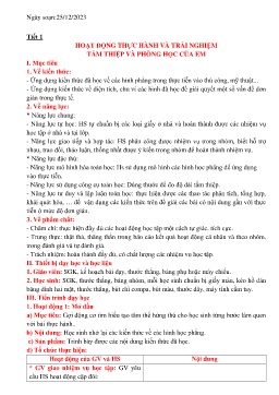 Giáo án Toán 6 (Kết nối tri thức) - Tuần 18+19 - Năm học 2023-2024