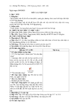 Giáo án Toán 7 (Kết nối tri thức) - Tiết 3: Luyện tập - Năm học 2023-2024 - Dương Thị Phượng