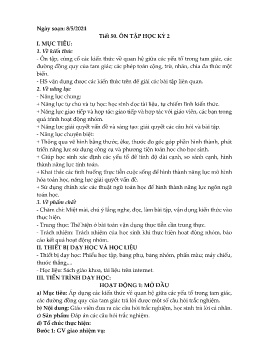 Giáo án Toán 7 (Kết nối tri thức) - Tiết 50: Ôn tập học kì II - Năm học 2023-2024