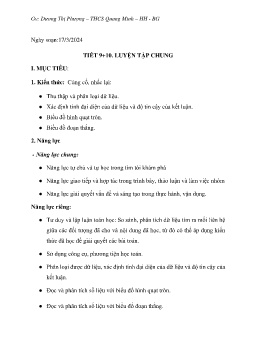 Giáo án Toán 7 (Kết nối tri thức) - Tiết 9+10: Luyện tập chung - Năm học 2023-2024 - Dương Thị Phượng