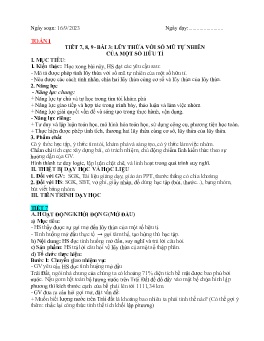 Giáo án Toán 7 (Kết nối tri thức) - Tuần 3 - Năm học 2023-2024