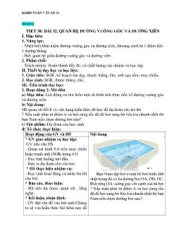 Giáo án Toán 7 (Kết nối tri thức) - Tuần 31 - Năm học 2023-2024