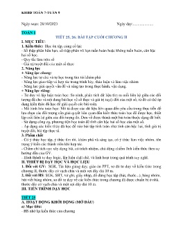 Giáo án Toán 7 (Kết nối tri thức) - Tuần 9 - Năm học 2023-2024