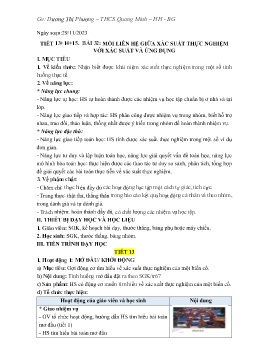 Giáo án Toán 8 (Kết nối tri thức) - Tuần 14+15 - Năm học 2023-2024 - Dương Thị Phượng