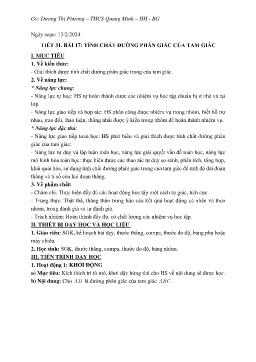 Giáo án Toán 8 (Kết nối tri thức) - Tuần 23 - Năm học 2023-2024 - Dương Thị Phượng