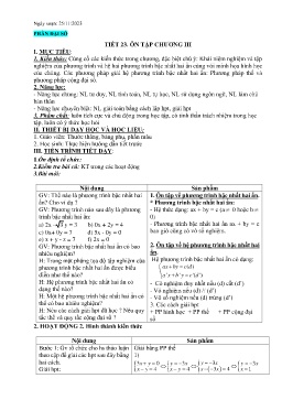 Giáo án Toán 9 - Tuần 13 - Năm học 2023-2024