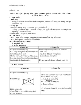 Giáo án Toán 9 - Tuần 24 - Năm học 2023-2024