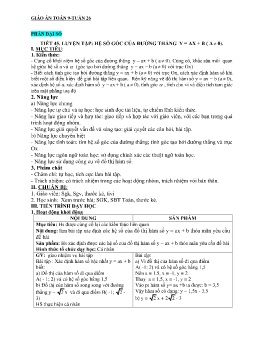 Giáo án Toán 9 - Tuần 26