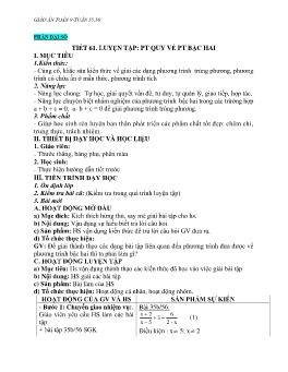 Giáo án Toán 9 - Tuần 35+36