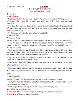 Giáo án Toán Lớp 6 (Kết nối tri thức) - Tiết 10+11: Luyện tập chung - Năm học 2023-2024