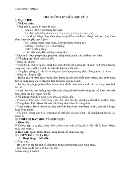 Giáo án Toán Lớp 7 (Kết nối tri thức) - Tuần 28 - Năm học 2023-2024