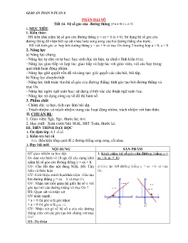 Giáo án Toán Lớp 9 - Tuần 8