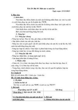 Giáo án Vật lí 9 - Tuần 17 - Năm học 2023-2024