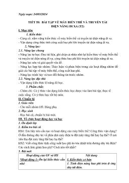 Giáo án Vật lí 9 - Tuần 30 - Năm học 2023-2024