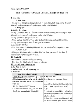 Giáo án Vật lí 9 - Tuần 31 - Năm học 2023-2024