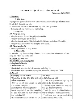 Giáo án Vật lí 9 - Tuần 33 - Năm học 2023-2024